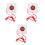 3Pcs White Patient Call Button for Elderly Easy Use Home Emergency Aid 10