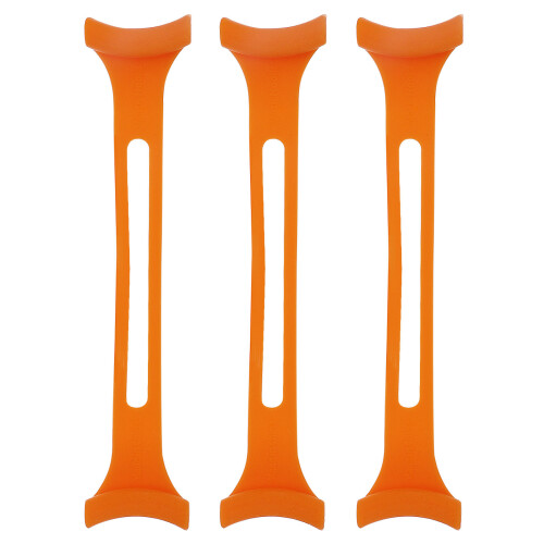 6Pcs Lightweight Orange Silicone Mask Lanyard Strap Extenders