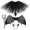 4Set Costume Diavolo Bambino Nero Con E Gonna Per Feste 2