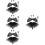 4Set Costume Diavolo Bambino Nero Con E Gonna Per Feste 9