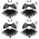 4Set Costume Diavolo Bambino Nero Con E Gonna Per Feste 7