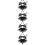 4Set Costume Diavolo Bambino Nero Con E Gonna Per Feste 10
