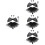4Set Costume Diavolo Bambino Nero Con E Gonna Per Feste 8