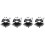 4Set Costume Diavolo Bambino Nero Con E Gonna Per Feste 6