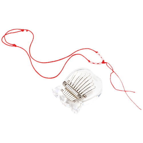 5Pièces Finger Piano Kalimba 8 Touches Transparent Compact Et