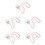 5Pièces Finger Piano Kalimba 8 Touches Transparent Compact Et 8