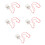 5Pièces Finger Piano Kalimba 8 Touches Transparent Compact Et 9