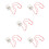 5Pièces Finger Piano Kalimba 8 Touches Transparent Compact Et 10