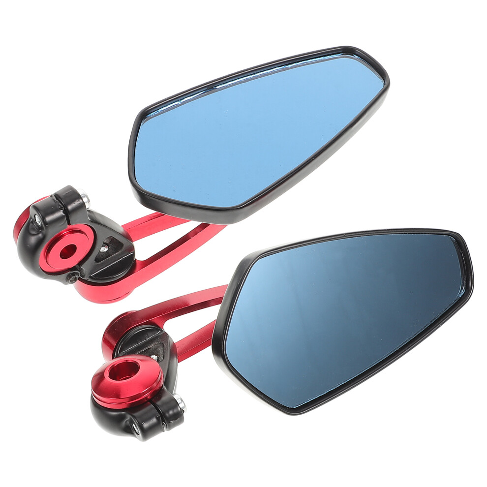 Vaguelly 2Sets Aluminum Motorcycle Mirrors For Handlebars Adjustable Rearview