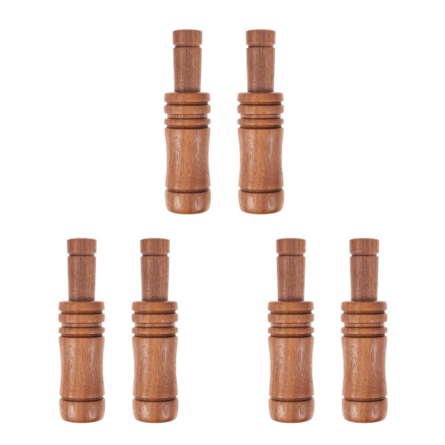 6Pièces Sifflet Bois Appel Canard Oie Chasse Camping 2