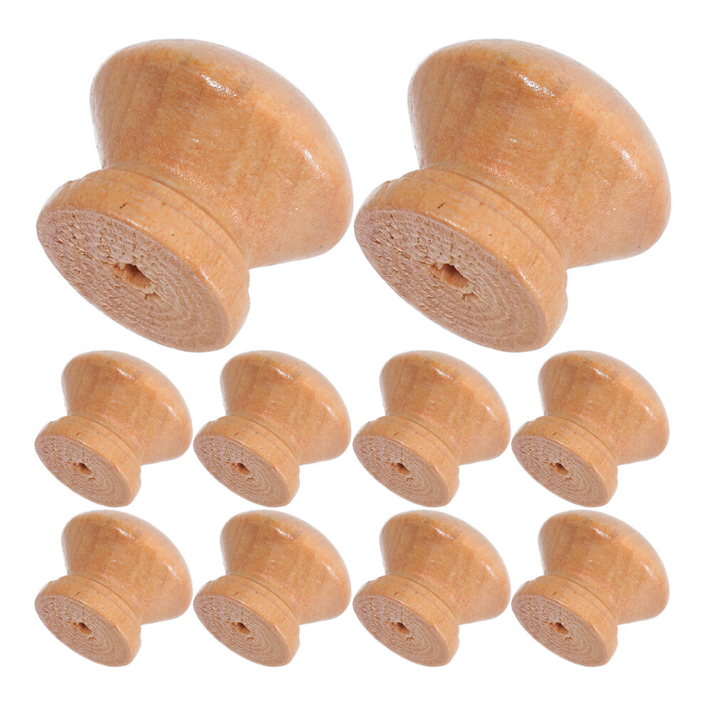 40Pcs Round Wooden Knobs For Drawer Doors Kitchen Cabinets 3601048771401