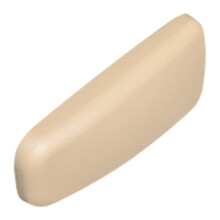 3Pcs Beige Car Door Armrest Cushion PU Anti-Slip Elbow Rest Pad