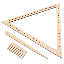 5Sets Lichtgewicht Weeftriangel Beige Voor Handmatig