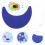 6Set Set DIY Per Feste Bambini in Tessuto Non Tessuto 11