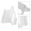 4Pz Maniglie Plastiche Bianco Per Tende Rullo Pratiche E Decorativi 11