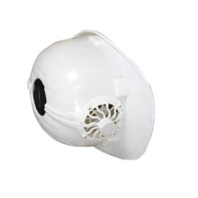 Fan Safety Helm mit Solarventilator, atmungsaktiver Sonnenschutz, 29x23x15cm, Weiß