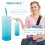3-Layer Blue Milk Powder Dispenser, 300g Stackable Snack Container 3