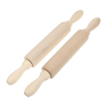 4Stk Kinder Nudelholz Holz Rollstab Spielzeug Backhilfe