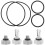 1Set PVC Dichtungssatz O-Ring Für Poolpumpenfilter Mehrfarbig 6