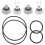 1Set PVC Dichtungssatz O-Ring Für Poolpumpenfilter Mehrfarbig 5