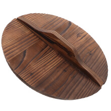 3Stk Holz Wokdeckel, Sicherer Topfdeckel, Stoßfest, Für Haushalt