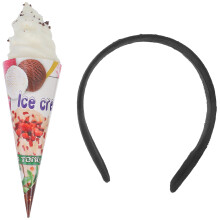 3Stk Witzige Weiße Haarreifen Leicht Mit Glatter Oberfläche Für Feiern