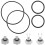 1Set PVC Dichtungssatz O-Ring Für Poolpumpenfilter Mehrfarbig 4