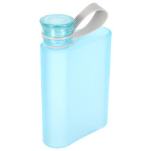 5Stk Praktische Blaue Flache Wasserflaschen Zum Mit Seilgriff