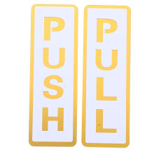 4Stk Gold Acryl Push Pull Türschilder Für Holz Büro Türen