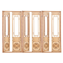 15Stk Mini Holztür Doppel Beige Für Puppenhaus & Miniaturen