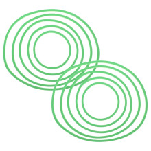 40Stk Wiederverwendbare Leichtegrüne Floating Duckweed Ringe Eva