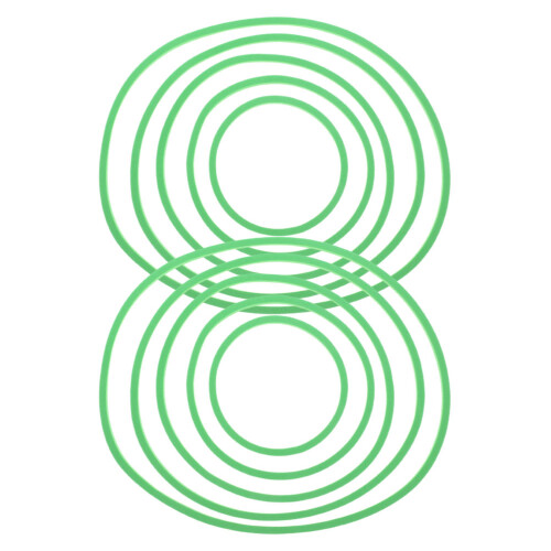 40Stk Wiederverwendbare Leichtegrüne Floating Duckweed Ringe Eva 2