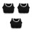 3Stk Damen-Sport- Polyester Atmungsaktiv Bügel 10