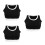 3Stk Damen-Sport- Polyester Atmungsaktiv Bügel 9