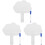 3Sets Wooden Handle Dry Erase Paddle Reusable White Classroom Supply 4
