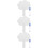 3Sets Wooden Handle Dry Erase Paddle Reusable White Classroom Supply 10