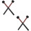 2Paare Professioneller Schwarzer Bassdrum Mallet Percussion Sticks 7