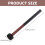 2Paare Professioneller Schwarzer Bassdrum Mallet Percussion Sticks 9