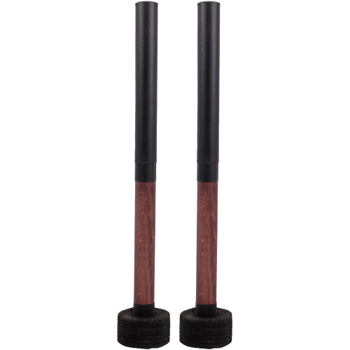 2Paare Professioneller Schwarzer Bassdrum Mallet Percussion Sticks 1