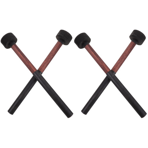 2Paare Professioneller Schwarzer Bassdrum Mallet Percussion Sticks 2