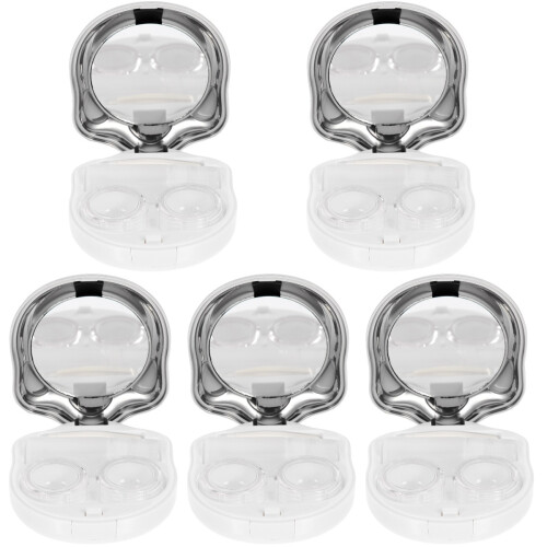 5Sets Claw Shape Kontaktlinsenbox Robuster Reiseaufbewahrer Mehrfarbig 1
