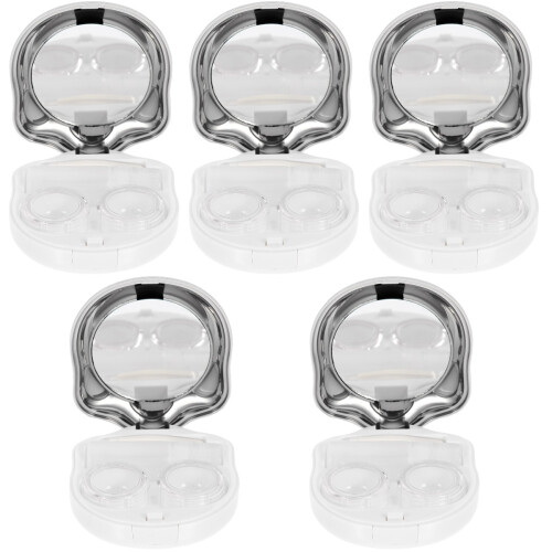 5Sets Claw Shape Kontaktlinsenbox Robuster Reiseaufbewahrer Mehrfarbig 2