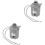 2Ud Controlador Automático Presión Agua Bomba Gris Plástico Resistente 5
