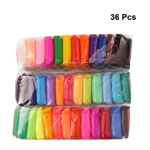 5Ud Arcilla Seca Aire, 36 Colores Variados Para Niños 1