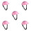 5Pièces Casque Rose Pour 18" Jouet D'imitation 6