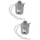 2Ud Controlador Automático Presión Agua Bomba Gris Plástico Resistente 9