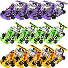 48Pièces Voitures Amusantes Multicolores À Traction Pour Jouer Enfants