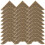 60Pièces Protections D'angles De Métal Marron Pour Cartes 3