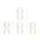 8Pièces Bébé Doux Beige Polyester Portable Lavable 4