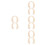 8Pièces Bébé Doux Beige Polyester Portable Lavable 7